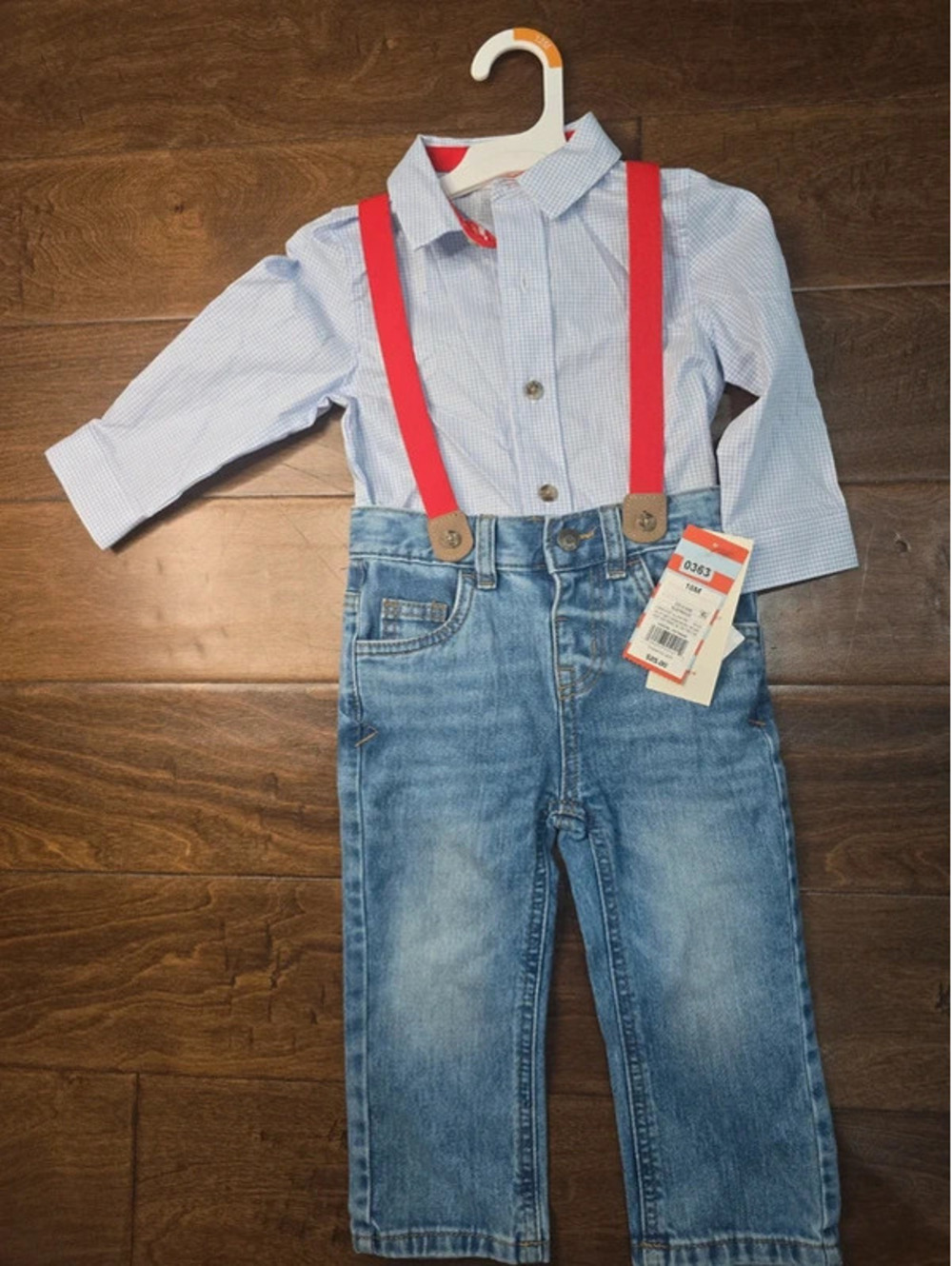 18m brand new overall suspender outfit from target item 363G4